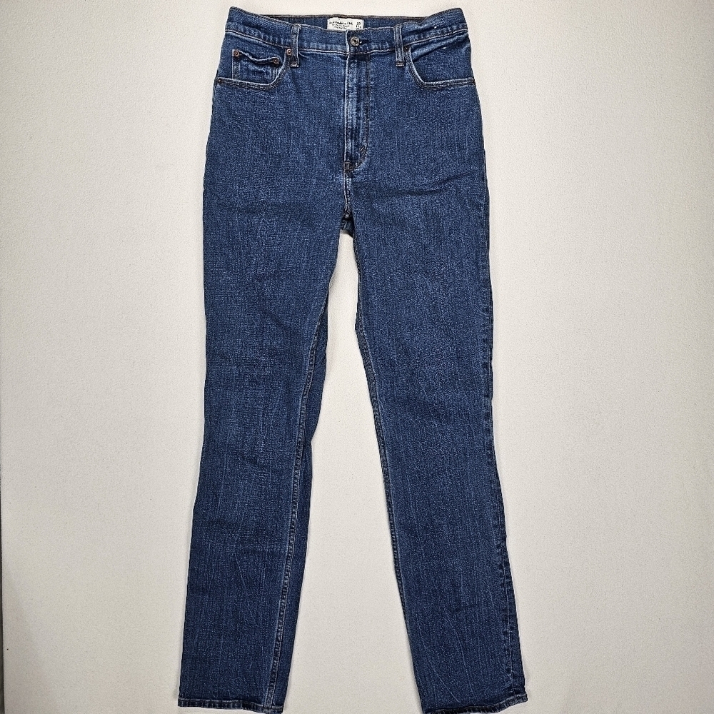Abercrombie & Fitch The 90's Slim Straight Ultra High Rise Size 30 Long